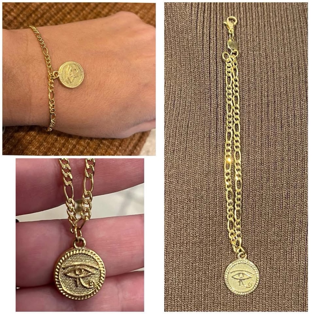Gold Eye of Horus Bracelet
